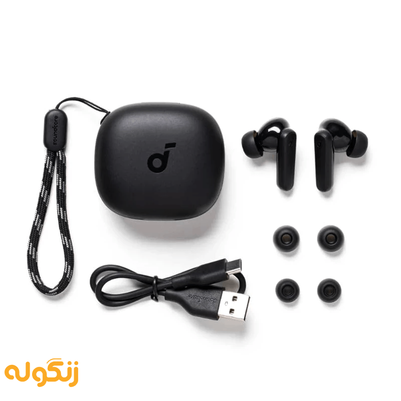 محتویات جعبه هدفون بلوتوثی انکر مدل Soundcore P25i