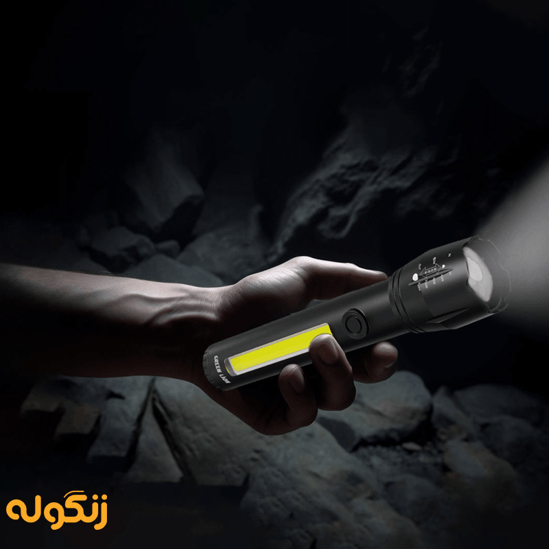 چراغ قوه دوکاره گرین لاین Adjustable Torch با قابلیت تنظیم شدت نور