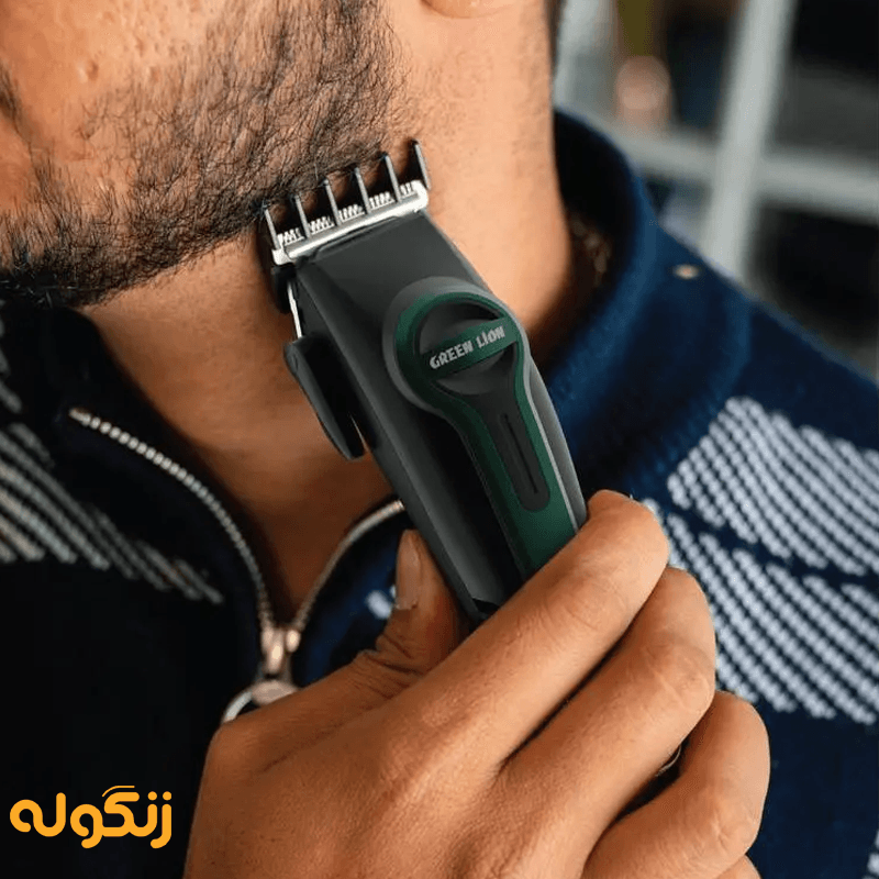 ماشین اصلاح موی سر و صورت گرین لاین مدل Professional Hair Clipper در عمل