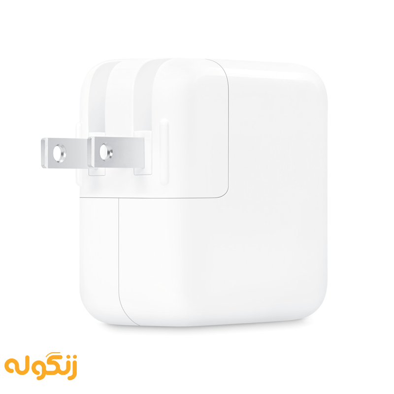 آداپتور ۳۵ وات اورجینال اپل مدل Dual USB-C Port Power Adapter مخصوص UK