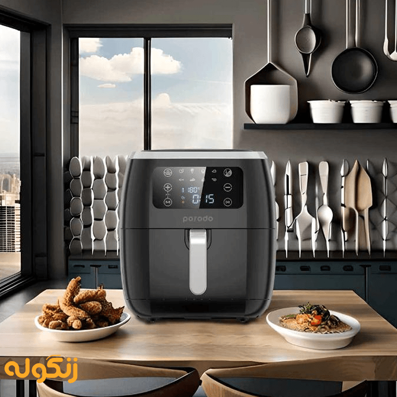 ظاهر شیک در آشپزخانه با سرخ کن هواپز پرودو 6 لیتری مدل Smart Air Fryer