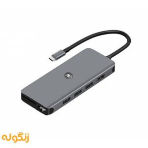 هاب 12 پورت گرین لاین مدل Type-C 4K 12 IN 1