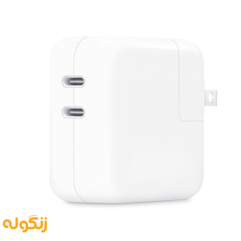 آداپتور ۳۵ وات اورجینال اپل مدل Dual USB-C Port Power Adapter