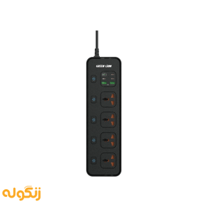 چندراهی و محافظ برق و شارژر گرین لاین مدل Power Socket Multi Port توان 3000 وات