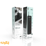 جعبه چندراهی و محافظ برق و شارژر گرین لاین مدل Power Socket Multi Port توان 3000 وات