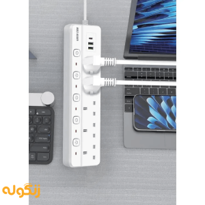 چندراهی برق 2500 وات گرین لاین مدل Power Socket