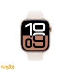 نمای رو به رو ساعت هوشمند اپل مدل Apple Watch Series 10 آلومینیوم نسخه 46 میلی متری