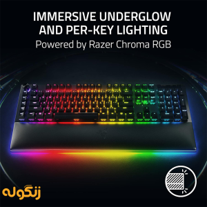 کیبورد گیمینگ Razer Keyboard BlackWidow V4 Pro Yellow Switch US Layout Wireless Mechanical