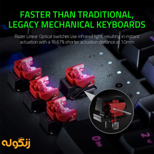 کیبورد گیمینگ Razer Keyboard Huntsman Elite Linear RedSwitch