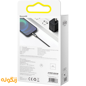 کابل ۱ متری Type-C به Lightning بیسوس مدل Display Fast Charging Data