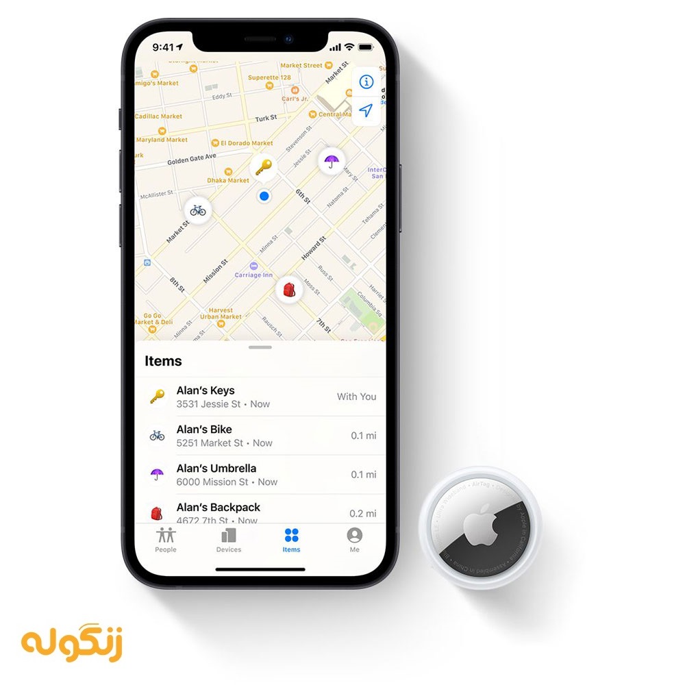 تگ هوشمند اپل مدل Apple AirTag